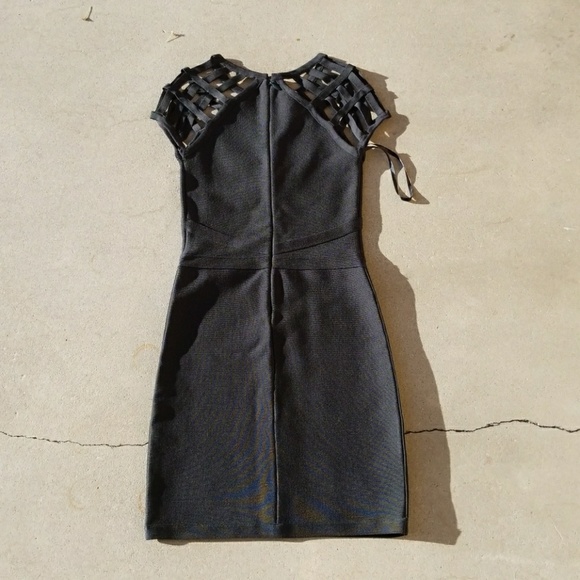 Bebe bodycon dress in black/green - Picture 5 of 5